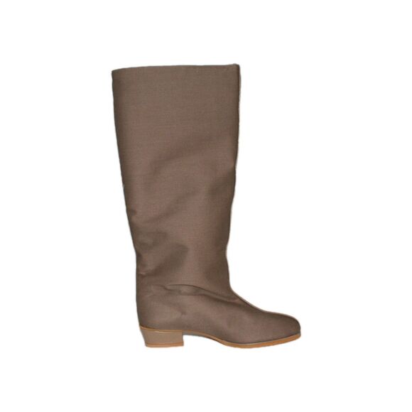 Vintage Golo Rain Boots Taupe Fabric Faux Sherpa Lining Size 8M NIB - Picture 7 of 9